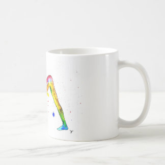Taza De Café Tasse im Yoga-Aquarell-Design