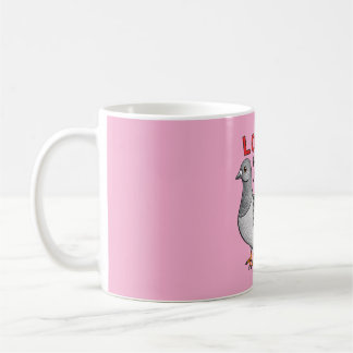 Taza De Café Tasse „Love for the Underdogs“ – Stadttauben-Motiv