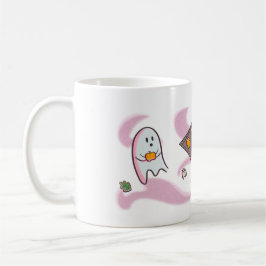 Taza De Café Tasse mit süßen Geistern die Kekse essen