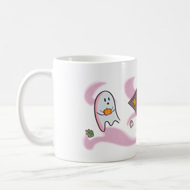 Taza De Café Tasse mit süßen Geistern die Kekse essen (Izquierda)