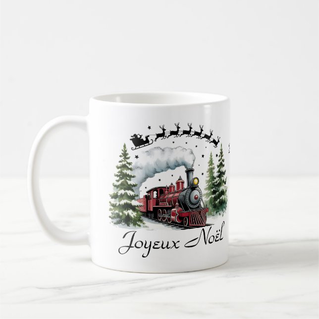 Taza De Café Tasse  mug de Noël personnalisable (Izquierda)
