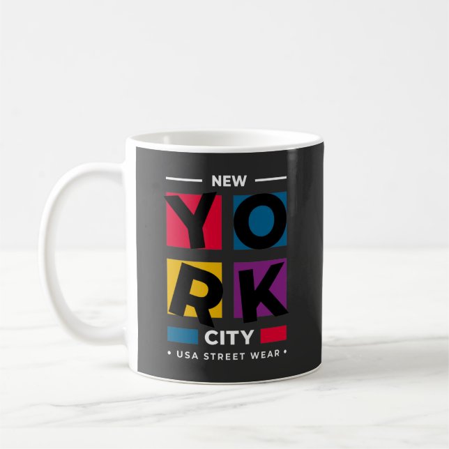 Taza De Café Tasse New York Design (Izquierda)