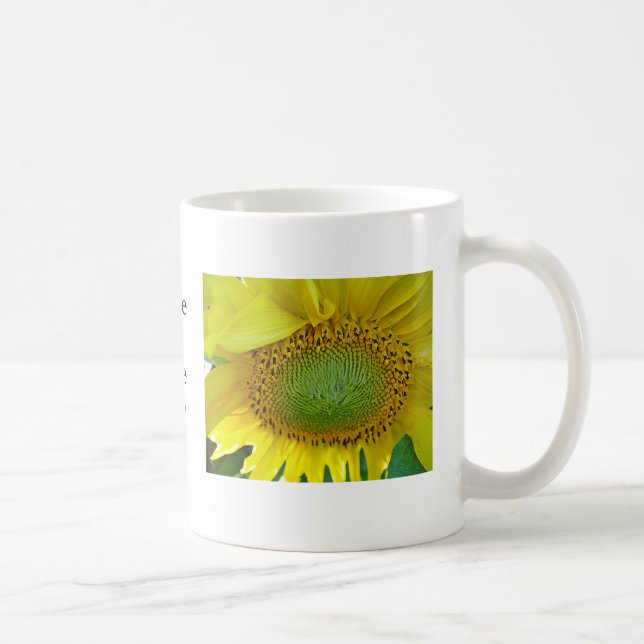 Taza De Café Tasse Sonnenblue, Aufschrift:tener un buen día (Derecha)