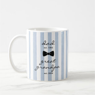 Taza De Café Tata Mug Azul con Lazo Regalo