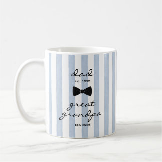Taza De Café Tata Mug Azul con Lazo Regalo
