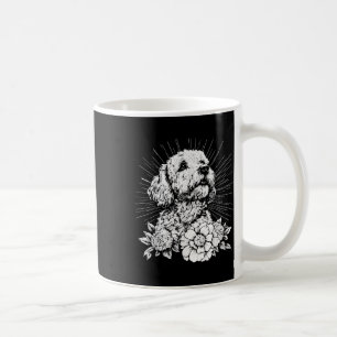 Taza De Café Tattoo Style Lover Perro Retro de Agua Español