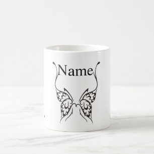 Taza De Café Tatuaje de mariposa estilizada Thunder_Cove