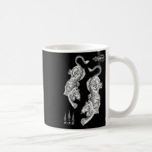 Taza De Café Tatuaje de tigres de Sak Yant Muay Thai Kickboxing