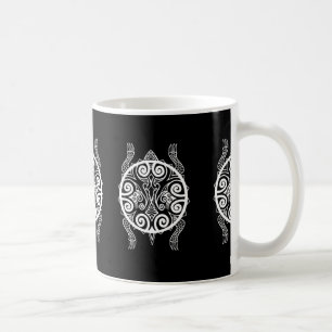 Taza De Café Tatuaje de tortuga tiki