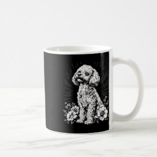 Taza De Café Tatuaje estilo retro de caniche Lover_1
