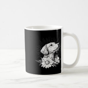Taza De Café Tatuaje estilo retro de los amantes del perro de D