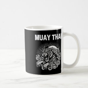 Taza De Café Tatuaje idioma Muay Thai Rugido de tigre Kickboxin