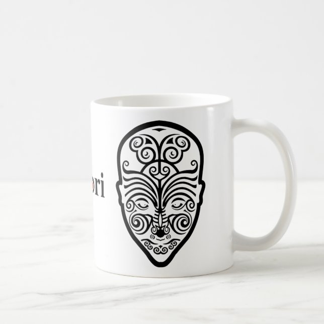 Taza De Café Tatuaje maorí de la cara del OPUS (Derecha)
