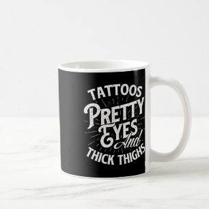 Taza De Café Tatuajes Bonitos Ojos Y Gruesos Lámparas - Gimnasi