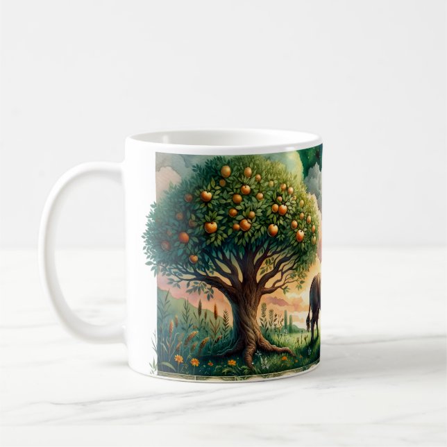 Taza De Café Tauro acuarela (Izquierda)