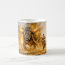 Tauro Zodíaco con Guerrero Liderando un Celesti Íg