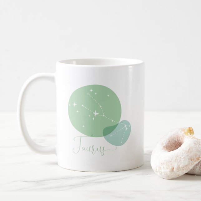 Taza De Café Taurus Zodiac (Con donut)