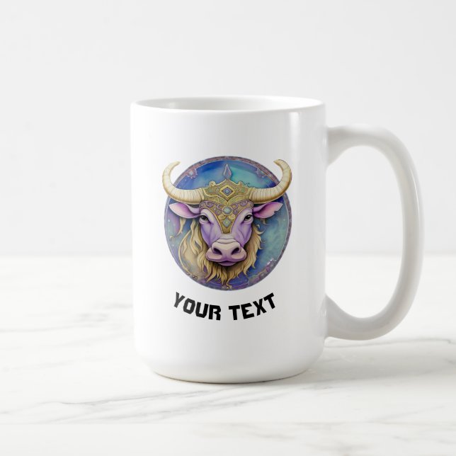 Taza De Café Taurus Zodiac personalizado (Derecha)