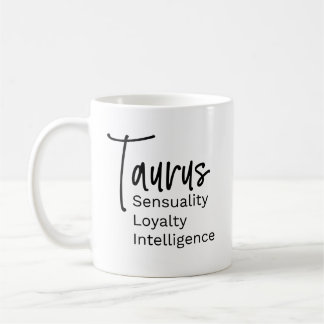 Taza De Café Taurus zodiac signo rasgos positivos
