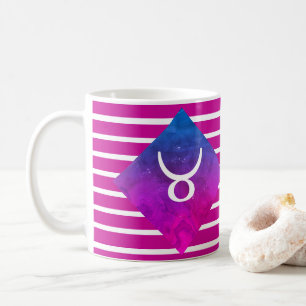 Taza De Café Taurus Zodiac Star Signo de banda moderna