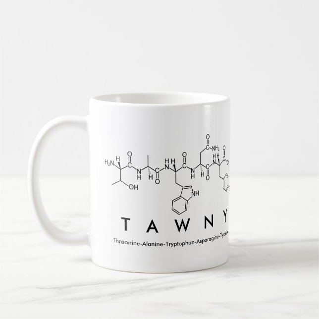 Taza De Café Tawny peptide nombre mug (Izquierda)