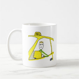 Taza De Café Taxi Driver Stickman