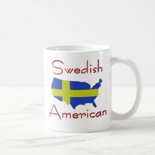 Taza De Café (Taza americana sueca del mapa de los E.E.U.U.)