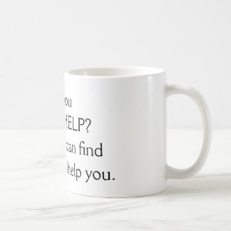 Taza De Café ¿Taza - ayuda de la necesidad? (Negro)