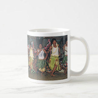 Taza De Café Taza, bailarines tonganos, "donde el día comienza