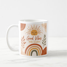 Taza De Café Taza Boho Good Vibes - Hello Sunshine Café Arcoíri