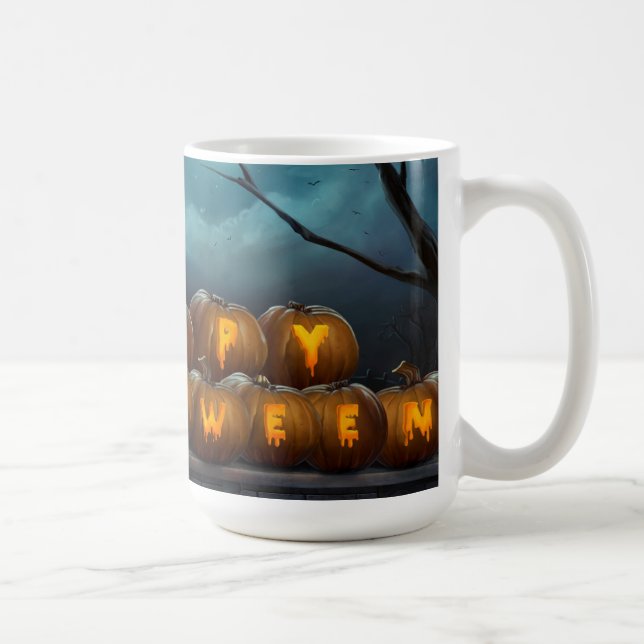 Taza De Café Taza/calabaza de Halloween (Derecha)