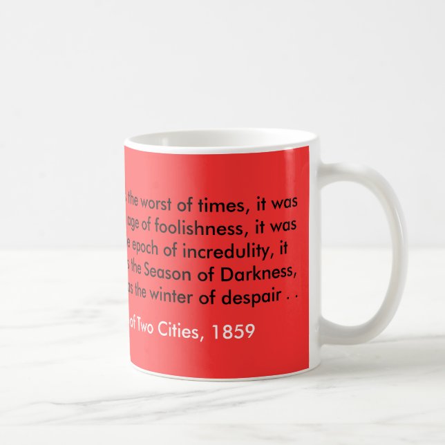 Taza De Café Taza, Charles Dickens, un cuento de dos ciudades (Derecha)