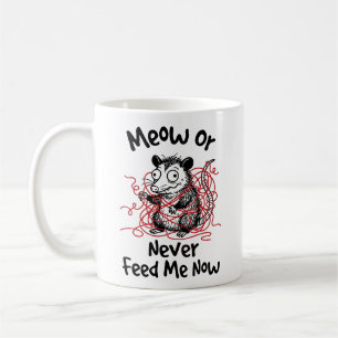 Taza De Café Taza Clásica Divertida Meow para Amantes del Café