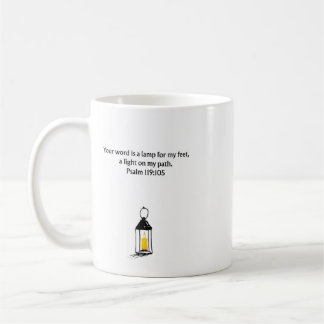Taza De Café Taza cristiana del Salmo 119:105 | Café Inspirador