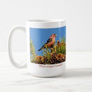 Taza De Café Taza, Crossbill Blanco-con alas