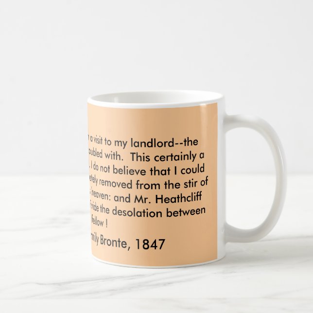 Taza De Café Taza, Cumbres borrascosas de Emily Bronte, 1847 (Derecha)