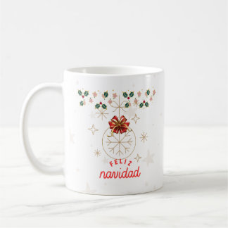 Taza De Café "Taza de café con diseño navideño elegante"