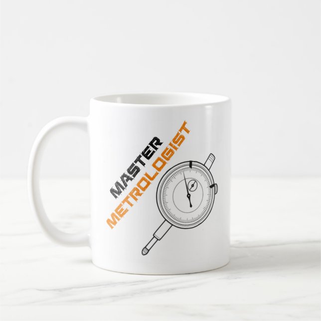 Taza De Café ¡Taza de café de la metrología del amo del (Izquierda)