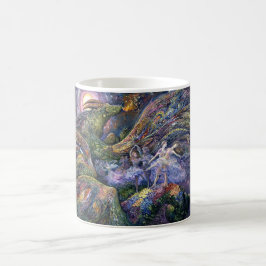 Taza De Café "Taza de cerámica de los bailarines del dragón"