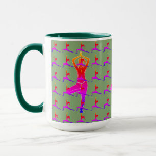 Taza de café / Taza de diseño de yoga divertido y
