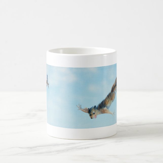 Taza De Café "Taza de la ardilla de vuelo" (Centro)