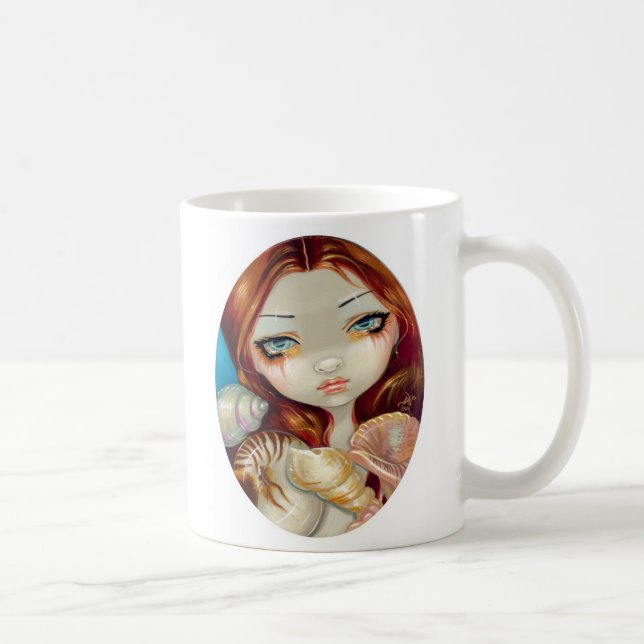 Taza De Café "Taza de la belleza del Seashell" (Derecha)