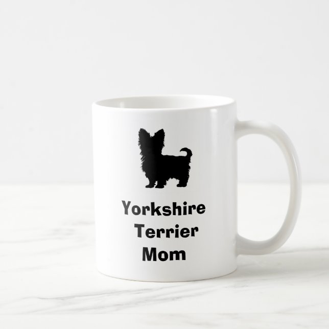 Taza De Café "Taza de la mamá de Yorkshire Terrier" (Derecha)