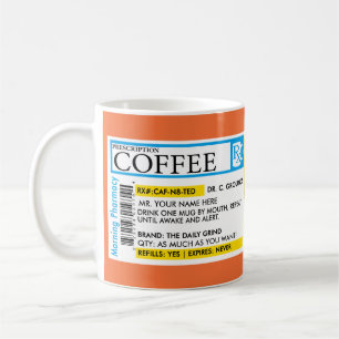 Taza De Café ¡Taza de la prescripción del café en 7 estilos!