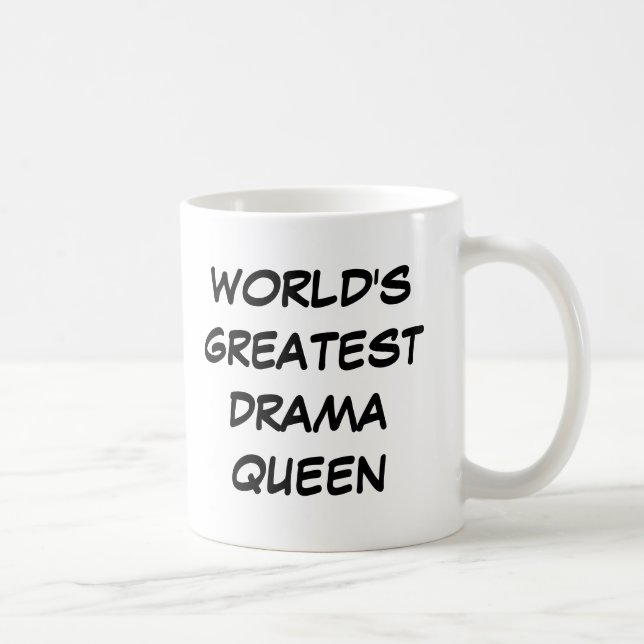 Taza De Café "Taza de la reina más grande del drama del mundo" (Derecha)