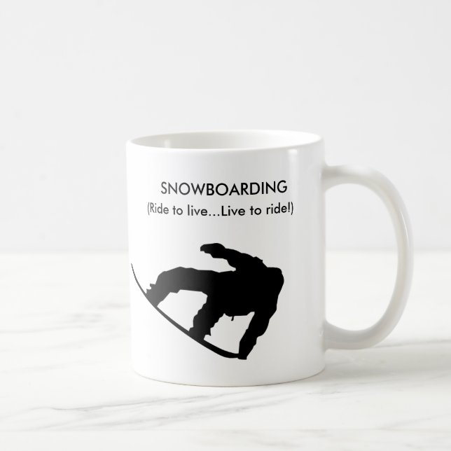 Taza De Café ¡taza de la snowboard! (Derecha)