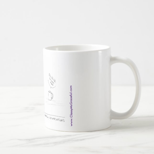 Taza De Café "Taza de las conversaciones de la mañana" (Derecha)
