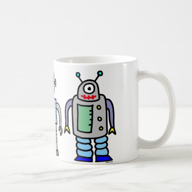 Taza De Café ¡taza de los robots! (Derecha)