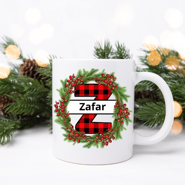 Taza De Café "Taza de navidad personalizada letra Z" (Subido por el creador)