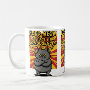 Taza De Café "Taza de Pizza Divertida – Rebanada de Felicidad p